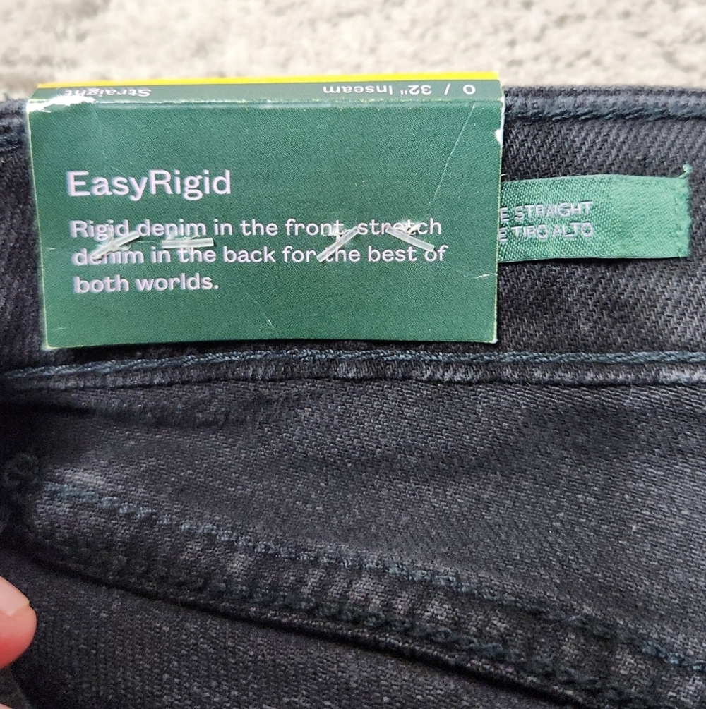 Wild Fable High-Rise Straight EasyRigid Black Wash Jeans Size 6/32" - Picture 7 of 16